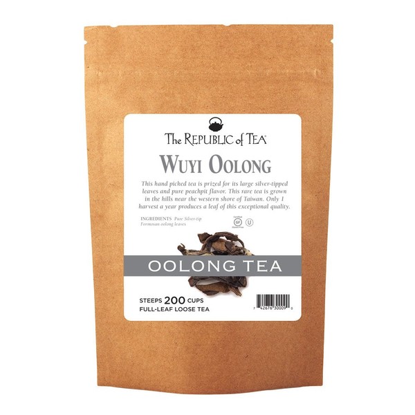 The Republic of Tea Wuyi Oolong Full-Leaf Black Tea .75 Pounds / 200 Cups