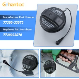 Fuel Tank Gas Cap 77300-33070, Replace 7730033070 Compatible with Toyota 4Runner Avalon Camry Highlander Matrix Sequoia Solara Tacoma Tundra Lexus ES300 ES330 GX470 RX330