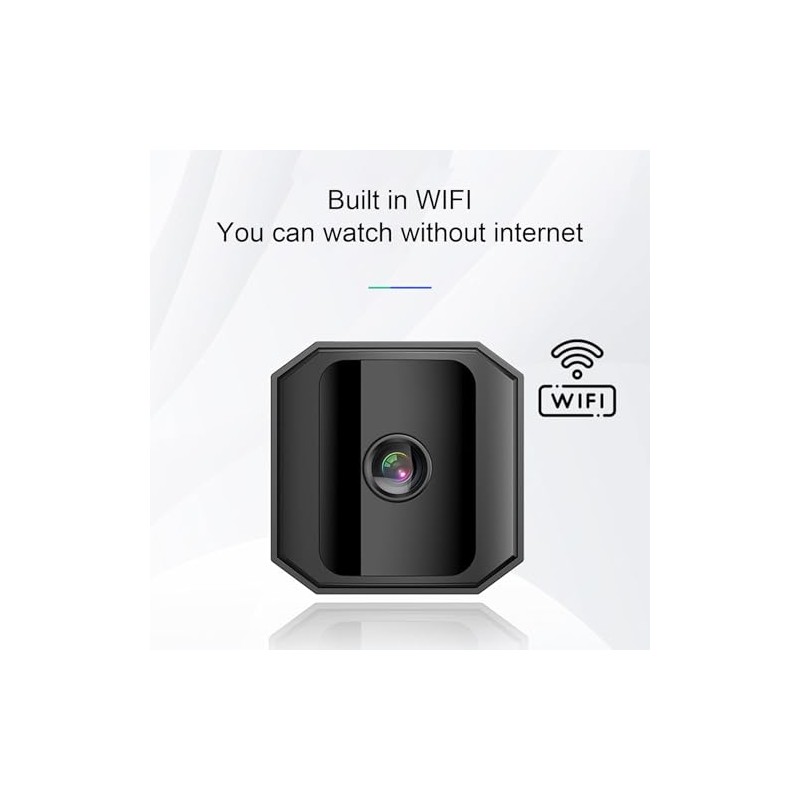 Mini Security Camera, 1080p HD WiFi Pet Camera with Phone