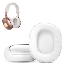 HAIZEEN Earpads Compatible with House of Marley Positive Vibration XL ANC Wireless Headphones Ear pads Replacement Cushion(Softer Leather/High Density Foam)(White)