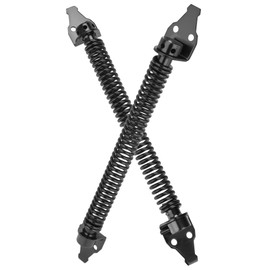 YONSIN 14" Self Closing Gate Spring Heavy Duty Door Springs to Close Door, Adjustable Tensioner Automatic Gate Closure, Suitable for Wooden Gate, Vinyl Fence, Steel Door, Black, 2 Pcs