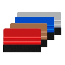 4 Stück Youzzei Rakel für Folie, Folienrakel mit Filzkante, Kunststoff Filz Rakel mit Filzkante Verklebung von Folie Wandtattoo,Fensterfolie Tönungsfolie Rakel für Auto