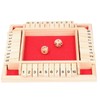Wooden Number Board Dices Game Set Toy for 4 People