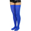 ToBeInStyle Medias opacas de nailon para mujer, Azul, Talla única