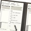 Daily and Weekly Planner,7" x 10" Black Daily Task Notebook