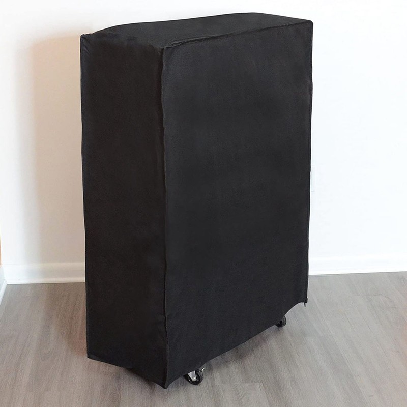 Black Portable Folding Bed Cover Furniture Dust Proof Protective Cover