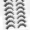 8D Fluffy False Eyelashes Wispy Natural 12mm Cat Eye Faux