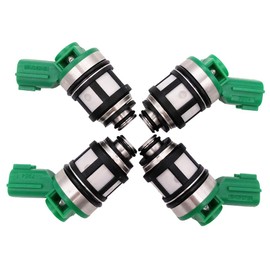 Germban JS4D-5 Juego de 4 inyectores de combustible para Nissan Altima 2000-2001 Frontier 1998-2004 Xterra 2000-2004 Pickup 1996-1997 2.4L 16600-1S700