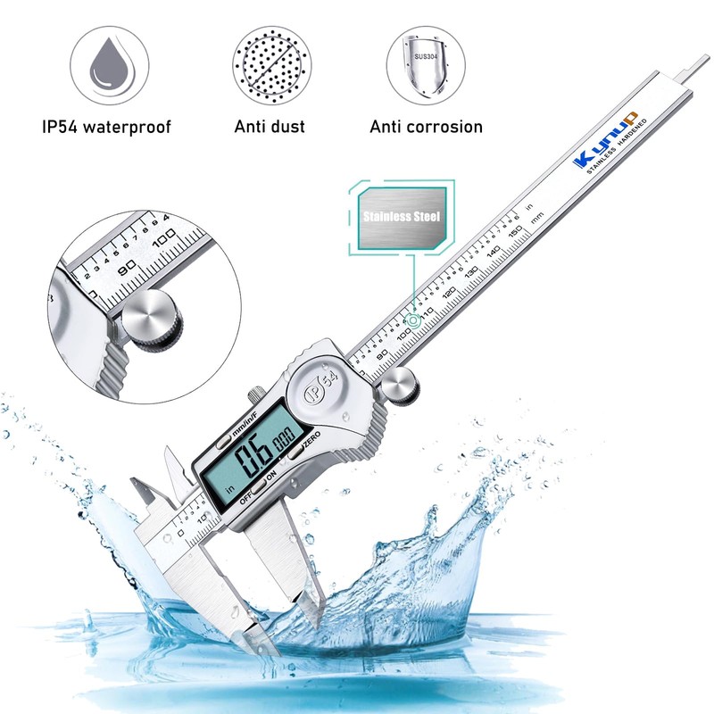 Kynup Digital Caliper, Caliper Measuring Tool Outside Micrometer, Vernier Dial