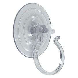 Rocky Mountain Goods Clear Suction Cup Wreath Hook - Holds 10 Pounds Wreath Holder for Windows, Doors, Glass - Extra Large Hook - Holds in Any Weather
