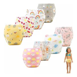 // Pack De 8 Calzoncillos Entrenadores Reutilizables For