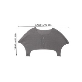 Healvian Warm Shoulder Brace for Elderly Comfortable Winter Shoulder Protector with Design Detachable Collar for Home Office Outdoor Activities and Caregivers