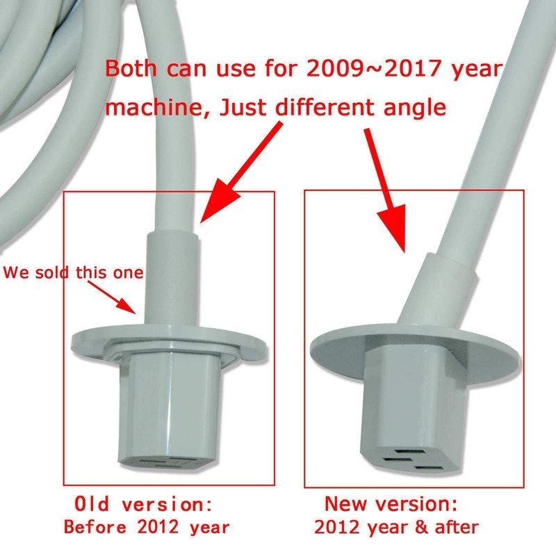 Replacement Power Cord Compatible for APPLE iMac 17" 20" 21.5"