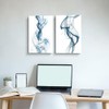 WALLSUP DECOR Abstract pictures painting canvas - Blue Smoke Abstract