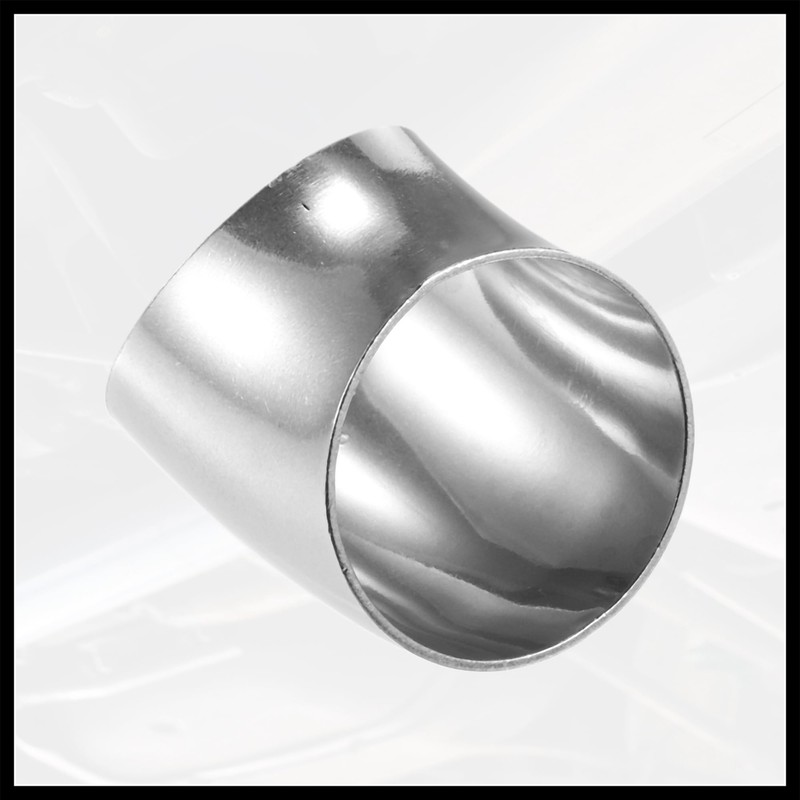Hihaha 4 Pcs OD 2.5 Inch 45 Degree SS304 Stainless