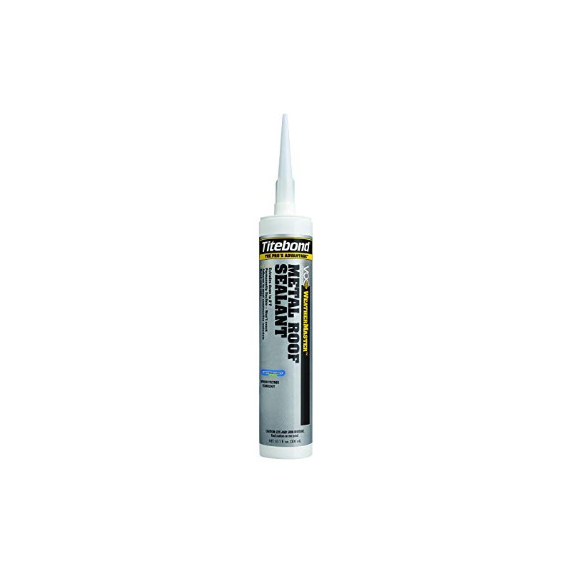 Titebond WeatherMaster Metal Roof Sealant 63991 Crystal Clear 10.1-Oz