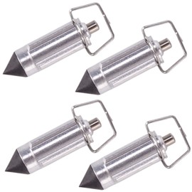 Meliore Float Valve, CV Cab, Overflow Prevention, Kawasaki Zephyr Barrios, General Purpose Compatible, External ZRX400, ZRX400II, ZRX, ZRXII, 4-Cyder, Set of 4