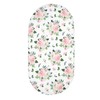 2Pcs Bassinet Sheet Polyester Cotton Breathable Elastic Bassinet Pad Mattress