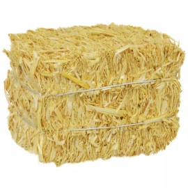 Strawweaver Mini Straw Bale, 2.5x3.5x2.5 in