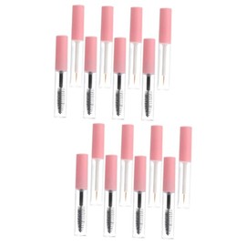 HEALLILY 2 Juegos delineador de ojos en barra suministros de maquillaje contenedor de mascaras las mujeres pestañas tubos botellas de embalaje de crema de pestañas la mascota rosa