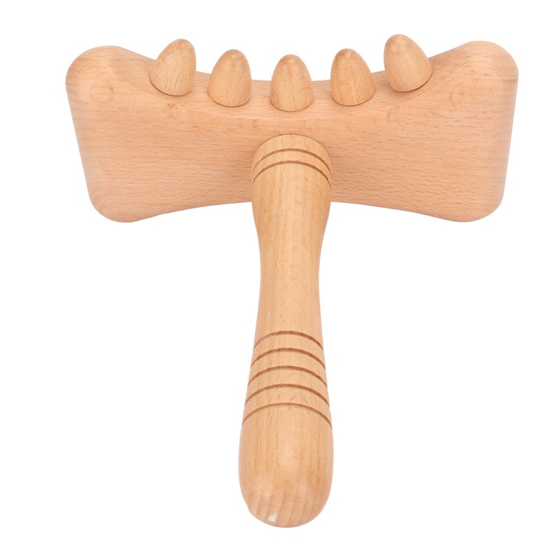 Wooden Gua Sha Tool Portable Rounded Edges Wood Scraping Massage