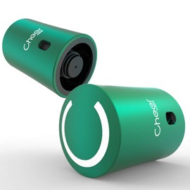 CHEER MODA Wine Vacuum Stopper, 2 in 1 Wine Saver Pump, Reusable Wine Bottle Preserver, Airtight Wine Sealer, Wine Keeper with Date Marker (Green)
