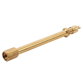 CENPEK 2Pcs Valve Extensions, Tyre Valve Extension Adapter, Check Valve, Suitable Inflatable Tyre Extension Valve for E-Scooter and Bicycle (Gold, 10cm)
