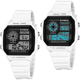 Unbranded Digital Watch Men's Women's Sport Band Wrist LED Waterproof Chronograph Repeater