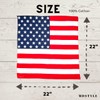 MDSTYLE 100% Cotton Bandana for Men & Women 22" x
