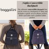 Baggallini Women's Naples Convertible Backpack Naples Convertible Backpack, French navy