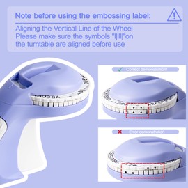 Embossing Label Maker with 5 Label Tapes, Vintage Retro Embossed Labeler, 3D Old School Label Makers, Handheld Manual Label Maker Machine Printer, Old Fashion Label Maker for Home, DIY & Crafting