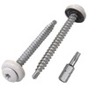 SKIR'CO (40 Pieces) Roofing Screws 4.8 x 60 mm Painted