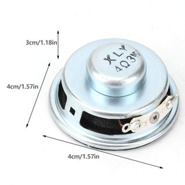 2 Speakers 3W 4R Mini Amplifier Special Rubber Rubber Edge Diameter 4Cm, Electronic Component, Buzzer and Speaker