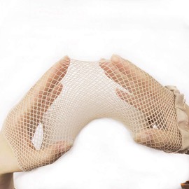 JASSINS 6 Pack Open End Mesh Net Wig Cap, Stocking Wig Caps for Women Men Long Hair (nude)