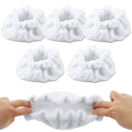 LVOERTUIG Steam Mop Pads for Handheld Steams Cleaner,Small Microfiber Bonnet Ste-am M-op Pads Compatible with Dupray Steam Cleaners etc for The Triangular Brush Tool(5pcs)