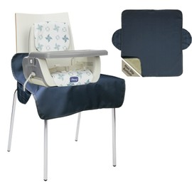 WOMUMON Extra Large Booster Chair Cover, Dining Chair Seat Protector Cover for Booster Seat, Non-Slip Backing, Waterproof, Oil-Proof and Stain-Proof, Easy to Wipe Clean