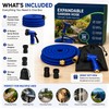 25ft Expandable Garden Hose Pipe with Adjustable Nozzle for Car