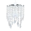 Chandelier Design Ceiling Pendant Light Shade with Clear Acrylic Jewel