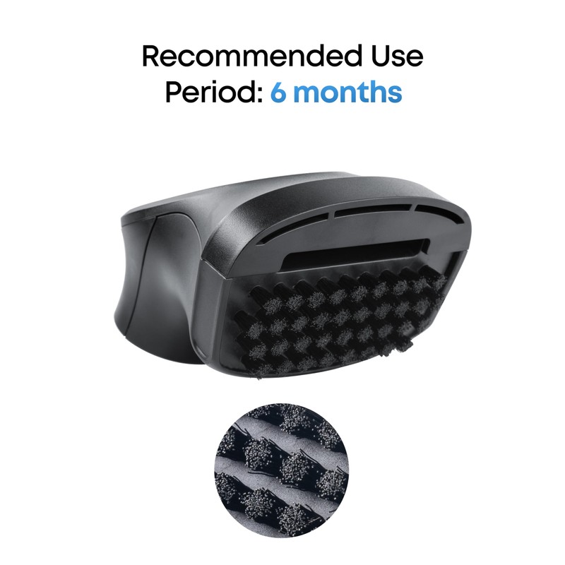 Replacement Rubber Roller Brush and Replacement Brush Guard, Compatible with