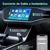 HJDWQN 2 en 1 Adaptador CarPlay Inalámbrico, Compatible con iOS