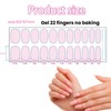 SSKHE Selbstklebende Gel-Nägel, 23 Stück, selbstklebend, für Frauen, Mädchen, Dekoration,