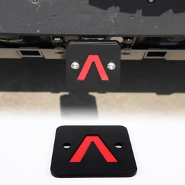 Hudiriy Car Trailer Hitch Cover Compatible with Ineos Grenadier 2020-2025 car Bon Steel Pulling Hook Dust Plug Square Mouth Protector External Accessories (Black)