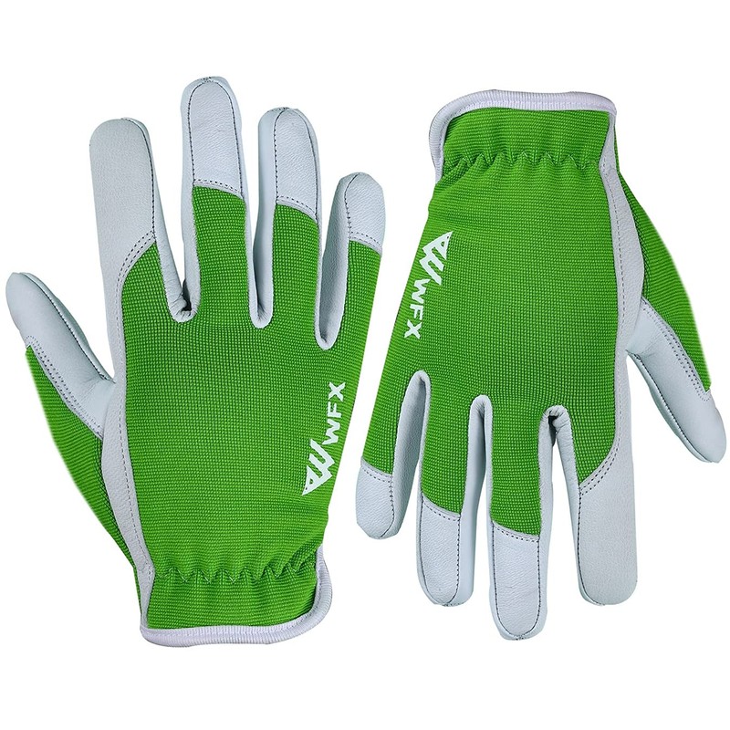 Ladies/Mens Leather Gardening Gloves - Work Gloves for Women or