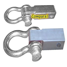 BILLET4X4 Yup It's Bigger! Class V 2-1/2" MEGA Bracket w/ 8-1/2 TON MEGA Galvanized D-Shackle (Off-Road Recovery)