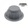 Seatery Bathtub Drain Hair Catcher with Drain Plug, Silicone Tub