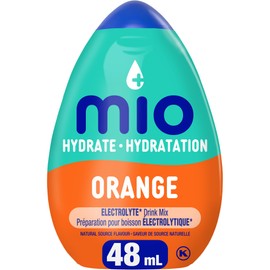 MiO Sport Orange Electrolyte Liquid Water Enhancer, 48mL/1.6 fl. oz., {Imported from Canada}