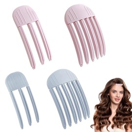 ZEPIQOR Pack of 4 Volume Clips Hair, Volume Clips, Hair for Fluffy Bangs, Volume Clip for Hairline, Hair Clip, No Imprint, Hair Root Lifting Clips for Men and Women