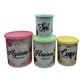 Tupperware Set Recipientes Para Alimentos Botes Toque Mágico Tupperware