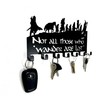HeavenlyKraft Decorative Metal Key Holder, Wall Mounted Key Hooks for