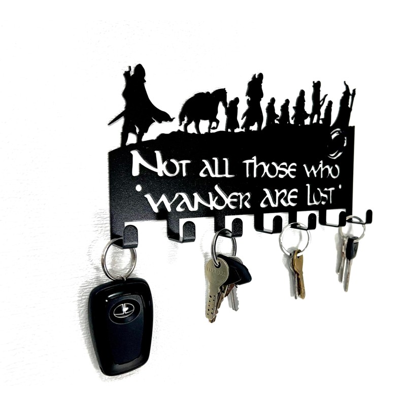HeavenlyKraft Decorative Metal Key Holder, Wall Mounted Key Hooks for